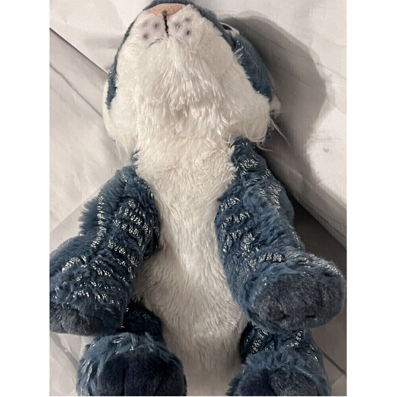 Wild Republic Blue Silver Tiger Foilkins Plush 6” Jungle Stuffed Animal Rare HTF - Picture 7 of 9